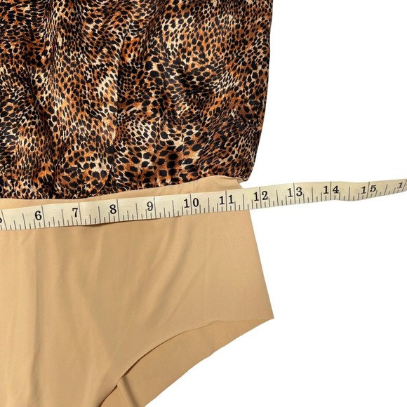 NWT L’AGENCE Women's XS Mariela Racer Bodysuit Animal Print - Picture 5 of 14